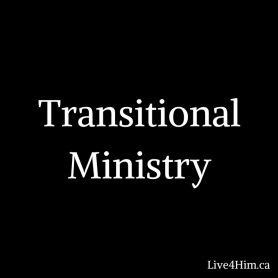 Transitional Ministry graphic